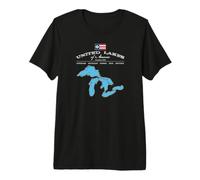 Storia Superiore Michigan USA CanadaTrip Maglietta Premium