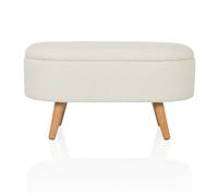 STORIANO tessuto - Sgabello imbottito Bianco