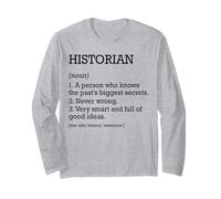 Storico Definizione di lavoro Storico divertente personalizzato Maglia a Manica
