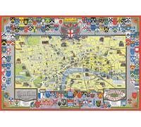 Storico Mappa Londra 1000 Pezzi Puzzle 690mm x 480mm (JG )