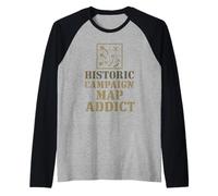 Storico militare Battlefield Ricerca Strategia di guerra Nerd Maglia con Maniche Raglan