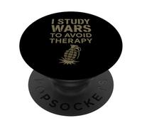Storico militare Battlefield Ricerca Strategia di guerra Nerd PopSockets PopGrip Adesivo