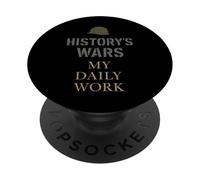 Storico militare Battlefield Ricerca Strategia di guerra Nerd PopSockets PopGrip Adesivo