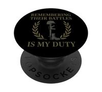 Storico militare Battlefield Ricerca Strategia di guerra Nerd PopSockets PopGrip Adesivo