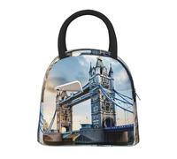 Storico Old Tower Bridge Londra stampa borsa termica portatile a prova di perdite riutilizzabile Tote lavoro scuola picnic ragazzi ragazze