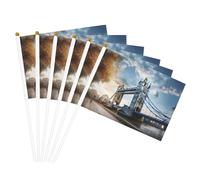 Storico Old Tower Bridge Londra Stampa Convenienza Bandiera Palmare Versatile Bandiere Pole Feste Parate Decorazioni Vacanze