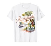 Storico Savannah Georgia Vintage Southern City Maglietta