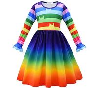 Storie dell'Avvento, 24 bambini, per neonati, primavera, estate, stampa cosplay, Halloween, a maniche lunghe, da principessa, regalo per cosplay, feste, baby shower, camicetta, verde, 4-5 Anni