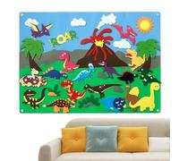 Storie in feltro,Storie in feltro fai da te Story Board in flanella per la scuola materna | Set di tabelloni multifunzionali in sfocato con animali da fattoria, attività educative da