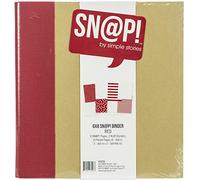STORIE SEMPLICI SNAP BINDER 6X8 ROSSO, taglia unica