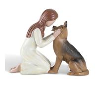 Storieme Regali commemorativi per le donne: cane da donna, regalo commemorativo per la perdita di animali domestici, per lutto, regalo commemorativo per gli amanti dei cani (13,7 x 10,9 cm)