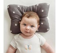 Stork Drop - Cuscino per bambini a testa piatta | Aiuta a sostenere la forma della testa del bambino | Mesh traspirante 3D Air | Morbido cotone naturale | Completamente lavabile | Supporto per la