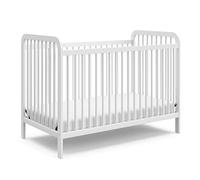 Storkcraft Pasadena - Culla convertibile 3 in 1 (bianco) - certificato Greenguard Gold, convertibile in lettino e lettino per bambini, adatto per materassi standard per culla, base di supporto