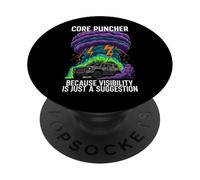 Storm Chaser Core Puncher Extreme Weather PopSockets PopGrip Adesivo