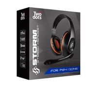 Storm Cuffie Gaming "Two dots" Multi Piattaforma Speaker HD 40Mm Microfono a Scomparsa con Riduzione Rumore - PlayStation 4
