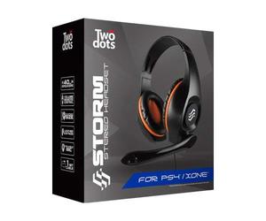 Storm Cuffie Gaming "Two dots" Multi Piattaforma Speaker HD 40Mm Microfono a Scomparsa con Riduzione Rumore - PlayStation 4