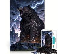 Stormbreaker︰ L'ira dell'orso del tuono Puzzle da 1000 pezzi per adolescenti Puzzle solido gioco di logica Divertimento rilassante Taglio di precisione Articolo dei desideri di Babbo Natale 50x75cm