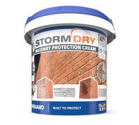 Stormdry Crema-Gel Impermeabilizzante per Terrazzi 5L - Trasparente | Protezione invisibile e traspirante per facciate in mattoni, pietra, malta, granito e terrazzi. Idrorepellente fino a 25 anni