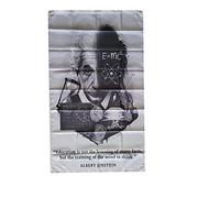 Stormflag Albert Einstein Bandiere 90 cm x 150 cm citazione ispiratrice Albert Einstein, poster in poliestere Pongee 90 g con occhielli cuciti con doppio ago.