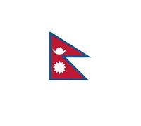 Stormflag Bandiera del Nepal, 90 x 150 cm, in poliestere 90 g, con occhielli con doppio ago.