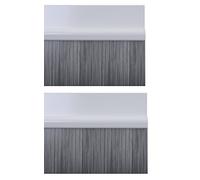 STORMGUARD 02AM0031000W BDS-Guarnizione autoadesiva per Spazzola per Porta, Bianco, 1 m, Set di 2 Pezzi