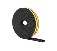 Stormguard EPDM P Profile Paraspifferi - Striscia autoadesiva in gomma - 10 m, nero