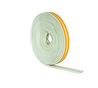 STORMGUARD White 05SR034005MW - Paraspifferi in gomma EPDM a "P", autoadesivo, 5 m, lunghezza 5 m, larghezza 9 mm, altezza 5 mm