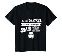Stormtrooper Casco I'm The Crazy Fan Slogan Kids Maglietta