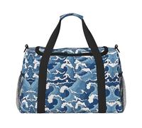 Stormy Sea Borsone da viaggio Weekend Borsa Weekender Pernottamento Carry On Borsa a mano Allenamento Sport Ospedale