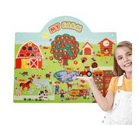 Story Board Interattiva Per I Più Piccoli - Giocattolo Per L'apprendimento Murale Con Forme Educative, Lettere, Animali | Grafico Dei Tessuti Per Narrazione In Età Prescolare Per Il Gioco Precoce, Att