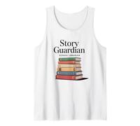 Story Guardian School Bibliotecario Libro Stack Canotta