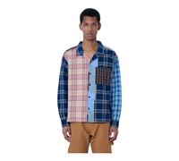 STORY mfg. - Camicia a Quadri Patchwork - - Shirts - Uomo - Blu - S