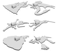 Story Telling Shadow Theater Kit with 6 Characters & Castle - Educational Set