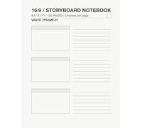 Storyboard Notebook Visual Planning & Sequential Sketchbook for Film, Animation, Comics, and Content Creation (16:9 Frames, 170 Pages): A Structured ... and Visual Thinkers. VANTA FRAME-01