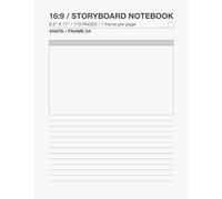 Storyboard Notebook Visual Planning & Sequential Sketchbook for Film, Animation, Comics, and Content Creation (16:9 Frames, 170 Pages): VANTA FRAME-04