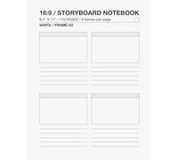 Storyboard Notebook Visual Planning & Sequential Sketchbook for Film, Animation, Comics, and Content Creation (16:9 Frames, 170 Pages): VANTA FRAME-03