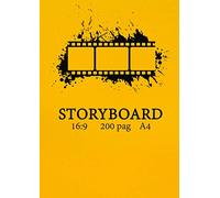 Storyboard - Template in italiano per videomaker, filmaker, animatori e registi: Storyboard : film notebook (Quaderno a4, 6 fotogrammi per pagina ... Carta color crema. Spazio per le descrizioni.
