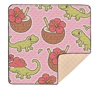 Storybook, carta da parati tropicale, grande e robusto, tappetino da gioco per bambini per interni ed esterni, leggero, tappetino per gattonare per bambini, 127 x 127 cm