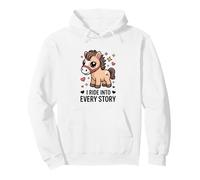 Storybook Pony I Ride in Ogni Storia Lettura Felpa con Cappuccio