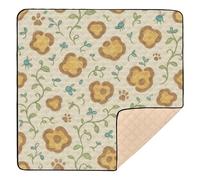 Storybook - Tappetino da gioco per bambini con stampa leopardata, grande, elegante, per interni ed esterni, comodo tappetino per gattonare per neonati e bambini, 127 x 127 cm