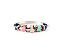 STORYJEWELLERY Anelli fidget per figlia, anello fidget spinner anti ansia, regalo per figlia, regalo da mamma, madre e figlia (placcato Rom 11)