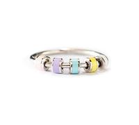 STORYJEWELLERY Fidget Ring for Daughter - Anti Anxiety Spinner - Regalo Madre Figlia (Silver Mac 11)