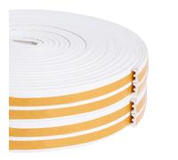 Storystore Guarnizione per porta, autoadesiva, profilo E, in schiuma autoadesiva, per finestre, isolamento acustico, anti-collisione, per porte, finestre in legno (12 m, 2 rotoli)