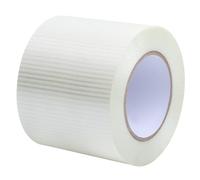 Storystore Nastro adesivo trasparente resistente, 100 mm x 50 m, resistente alle intemperie, forte nastro adesivo per riparazioni di riparazioni, rattoppature, sigillatura di scatole ed etichettatura