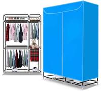 STORYSUN Asciugatrice Biancheria 3 Livelli 2400W, Stendibiancheria Riscaldamento, Asciugatrice Biancheria elettrica 163 Cm, Interno Risparmio Energetico Stendibiancheria Armadio Asciugatrice Timer