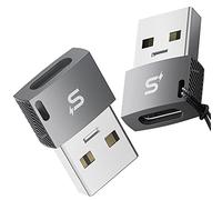 Stouchi Adattatore da USB C a USB(2-Pack),Convertitore da USB 2.0 di tipo C femmina a A maschio,Ricarica Rapida e Adattatore OTG di Sincronizzazione Dati per Phone 11/12Pro Max,Samsung Galaxy S20/S21