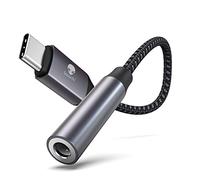 Stouchi Adattatore Jack Cuffie USB Tipo C ad Aux Digital Audio Auricolare Adattatore,Audio Dongle,Hi-Res DAC Chip,Compatibile con Samsung Galaxy S22 S21 Ultra S20+,Pixel 6,Pad mini 6(1 Confezione)