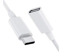 Stouchi Cavo di prolunga USB C per caricatore Magsafe, tipo C maschio a femmina,supporto 9V 3A,per ricarica wireless sicura da 480Mbps, trasferimento dati compatibile con M1 Macbook iPhone 13 1M-White