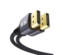 Stouchi Cavo DisplayPort 1.4 240Hz 2M/6.6FT DP1.4 supporto 8K@60Hz 4K@60Hz/ 144Hz/120Hz 5K@60Hz/120Hz 2K@165Hz/240Hz VESA FreeSync G-Sync 32,4 Gbit/s HDR10 Cavo per gaming monitor