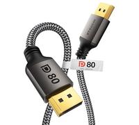 Stouchi Cavo DisplayPort 2.1 1M | Certificato VESA | 80 Gbps [16K@60Hz | 8K@240Hz | 4K@540Hz] HDR, HDCP, DSC 1.2a, FreeSync, G-Sync | Cavo DP 2.1 per monitor da gioco, RTX 5090, RX 9070